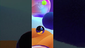 Samsung Galaxy A31 Default Wallpaper with Abstract 3D Spheres and Fuzzy Textures HD wallpaper