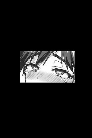 Emotional Black and White Anime Character Close Up with Tears HD phone wallpaper