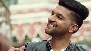 Guru Randhawa Smiling Portrait With Modern Pompadour Haircut HD wallpaper