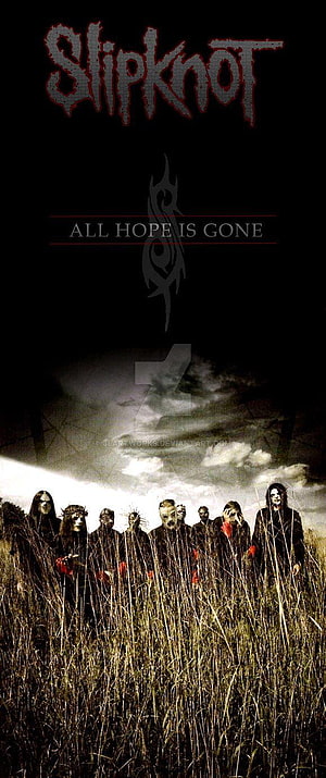 Slipknot All Hope Is Gone Band Members in Tall Grass Field HD phone wallpaper