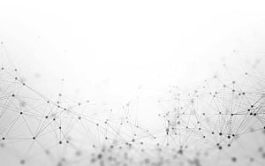 Minimalist White Network Mesh with Geometric Nodes and Connecting Lines HD wallpaper