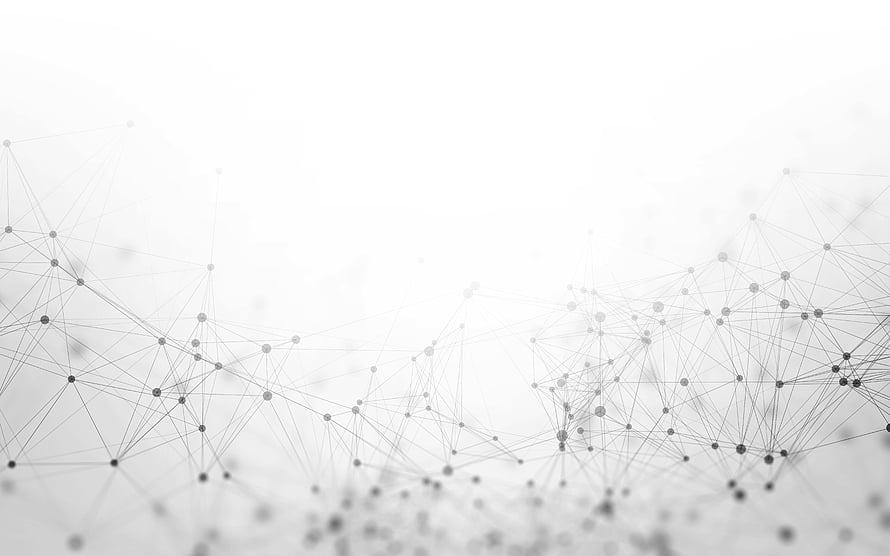 Minimalist White Network Mesh with Geometric Nodes and Connecting Lines HD wallpaper