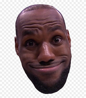 LeBron James Funny Face Meme with Transparent Background HD phone wallpaper
