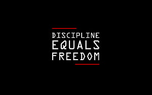 Jocko Willink Discipline Equals Freedom Minimalist Typography Quote HD wallpaper