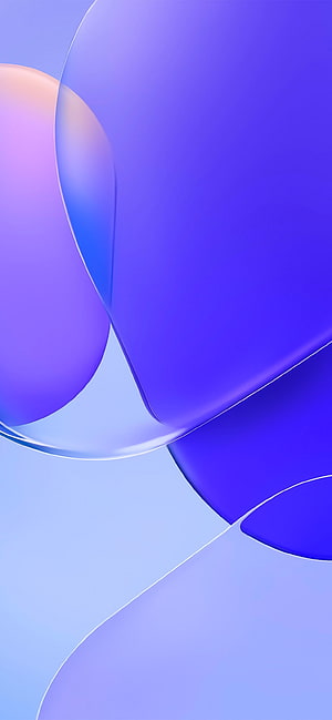 Huawei Nova 9 Pro Abstract Gradient Wallpaper with Soft Blue and Purple Curves HD phone wallpaper