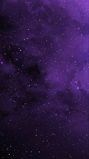 Violet Cosmic Nebula and Starfield Deep Space Aesthetic HD phone wallpaper