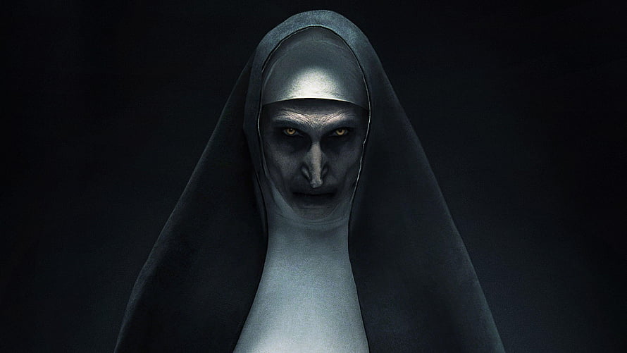The Nun Movie Character Portrait in Dark Hooded Habit HD wallpaper