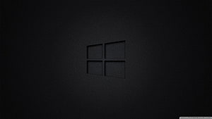 Minimalist Windows 10 Logo on Dark Textured Background HD wallpaper