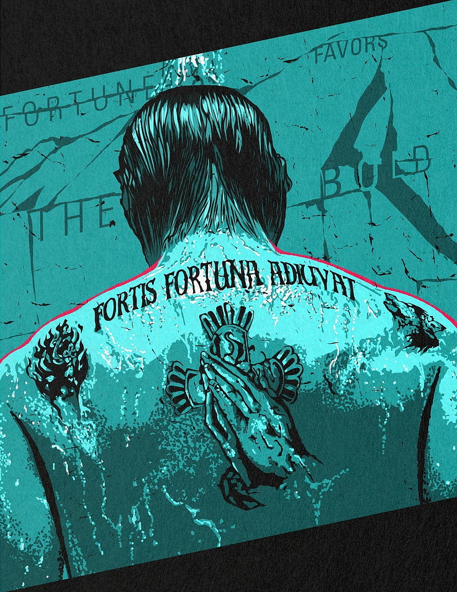 John Wick Back Tattoo Design Featuring Fortis Fortuna Adiuvat and Statue of Liberty HD phone wallpaper