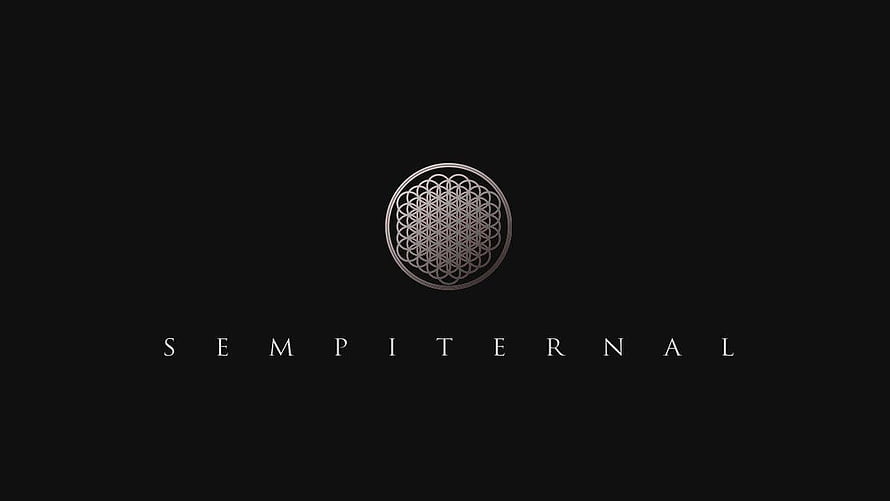 Bring Me The Horizon Sempiternal Album Logo on Black Background HD wallpaper