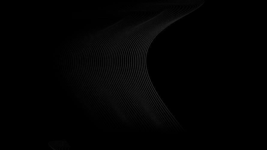 Minimalist OLED Black Abstract Wave Pattern with Subtle Curved Lines on Dark Background HD wallpaper
