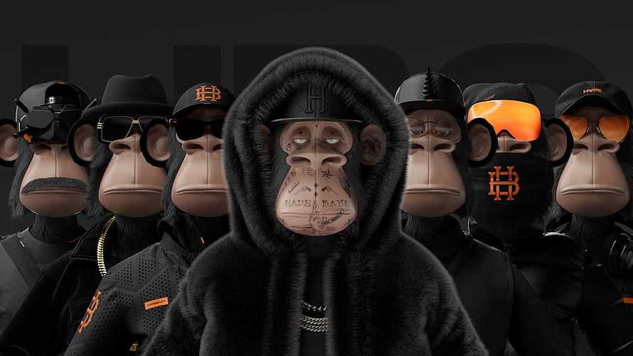 HapeBeast NFT Collection Featuring Stylized 3D Chimps in Streetwear and Hypebeast Gear HD wallpaper