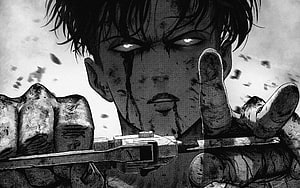 Levi Ackerman Intense Close-Up From Attack On Titan Manga, Of Attack On Titan, Levi Ackerman, Shingeki, levi sad HD wallpaper