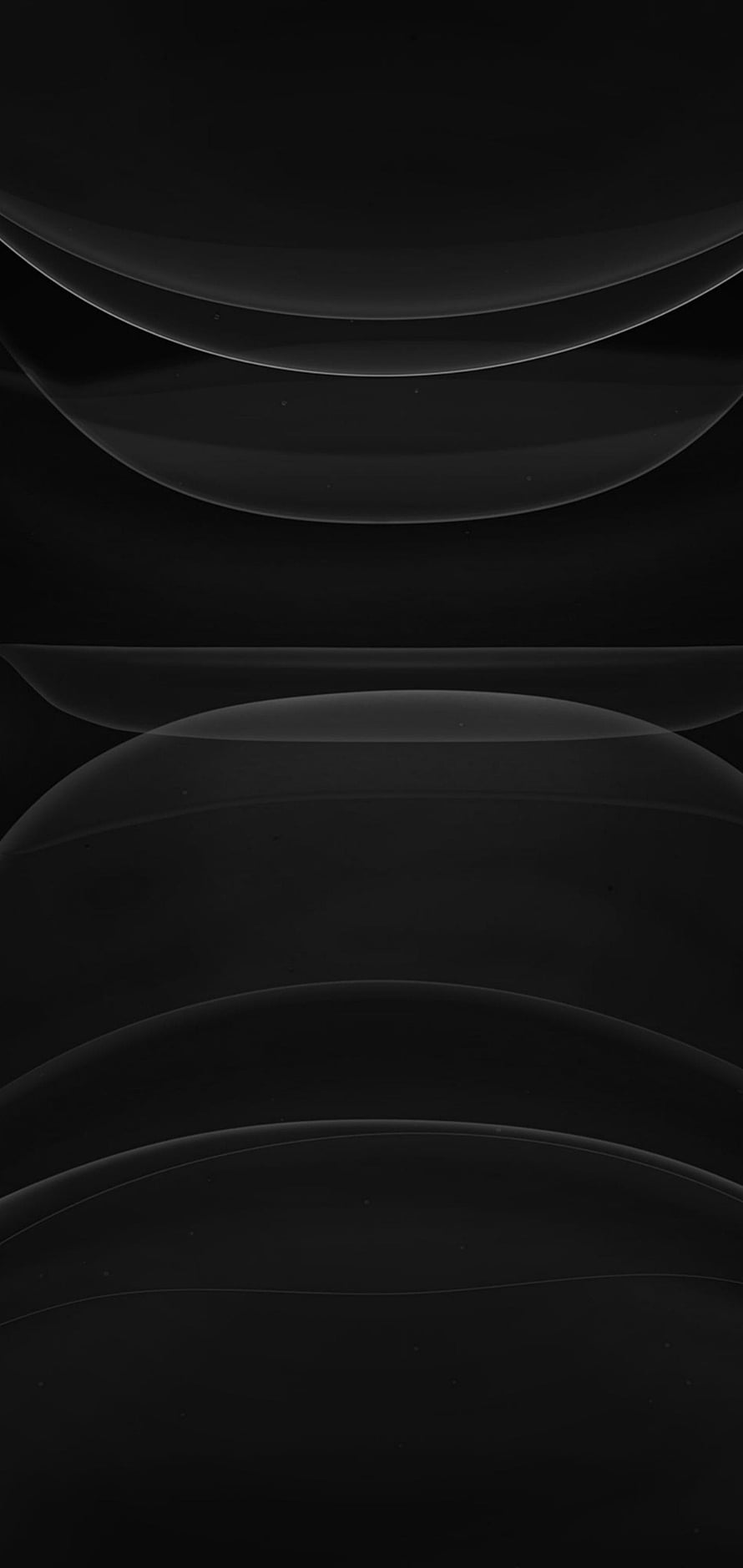 Minimalist Dark Mode Abstract Curves for iPhone 11 iOS Background HD phone wallpaper