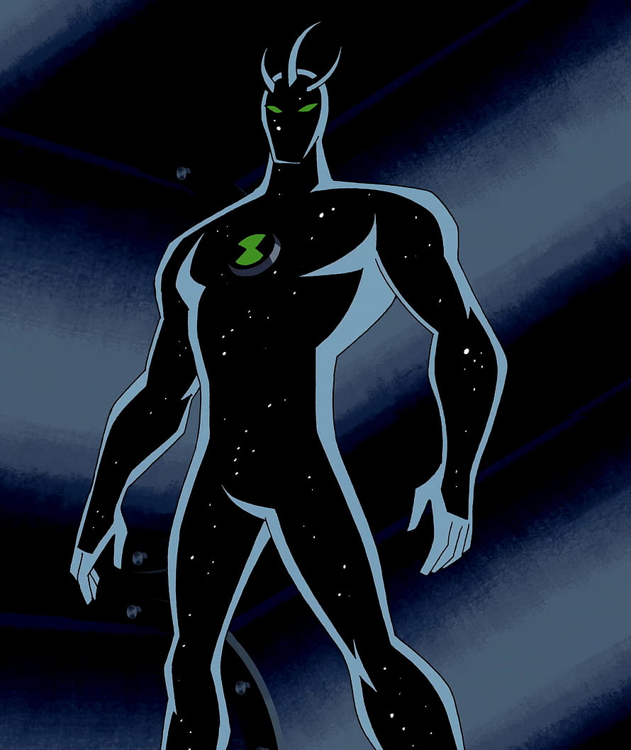 Alien X from Ben 10 Omniverse in Dark Cosmic Setting HD phone wallpaper