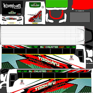 Komban Bus Livery Design for Bus Simulator Indonesia with Yodhayu and Blacklisted Boy Graphics HD phone wallpaper