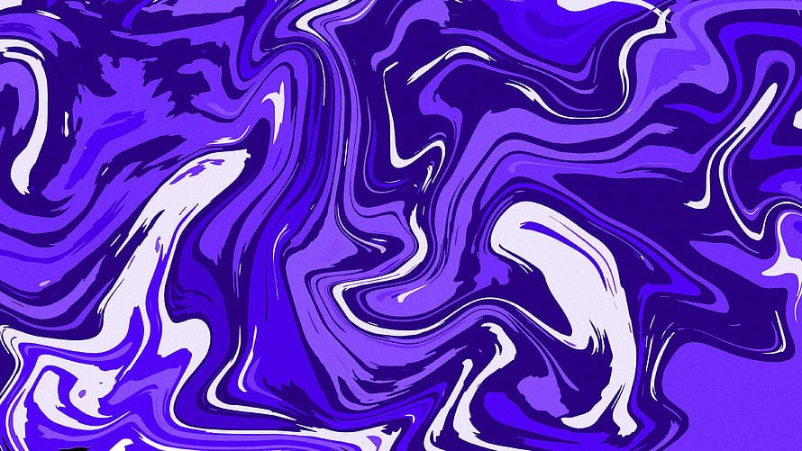 Vibrant Purple Liquid Marble Abstract Flowing Pattern HD wallpaper