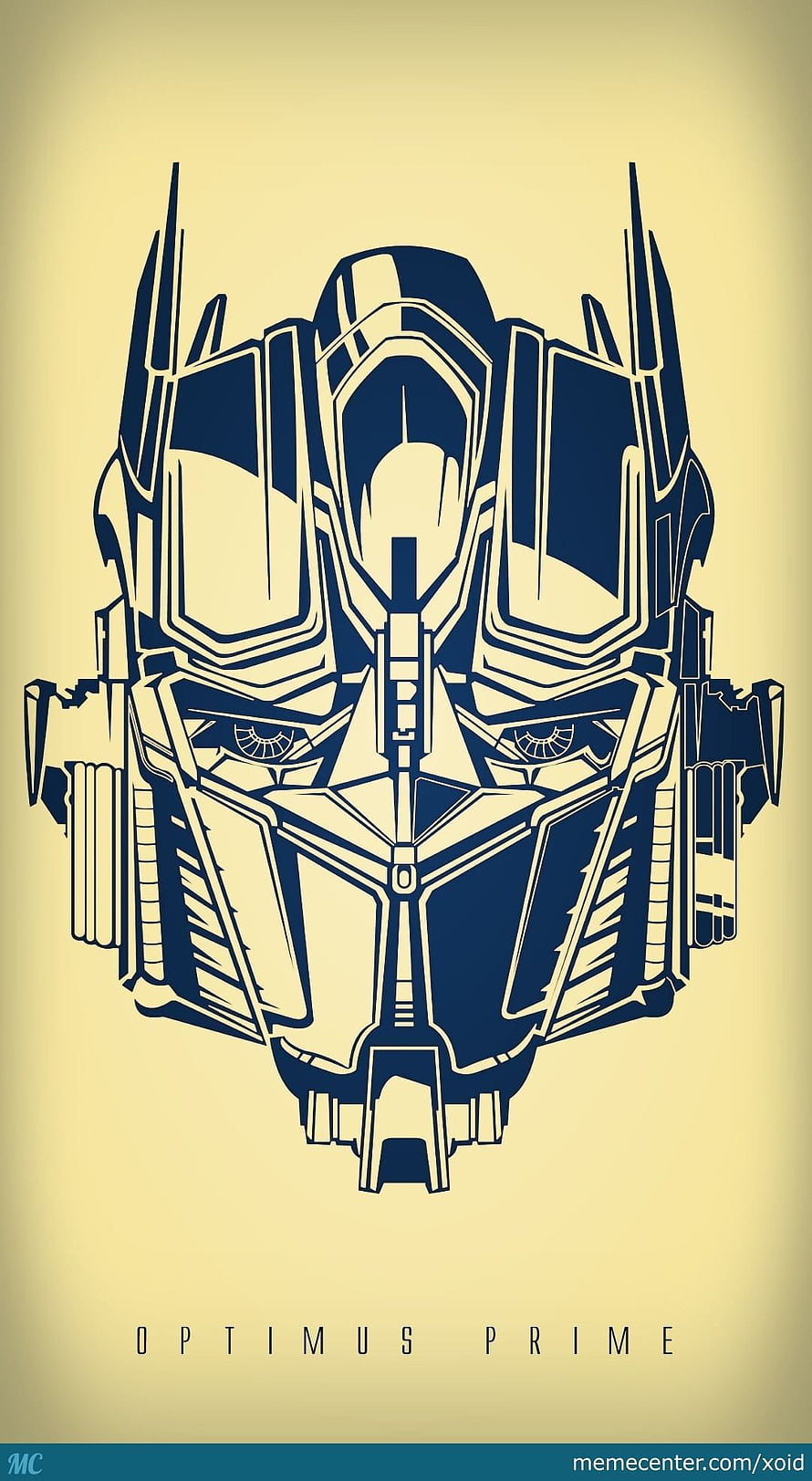 Optimus Prime Stylized Vector Portrait with Minimalist Line Art Design HD phone wallpaper