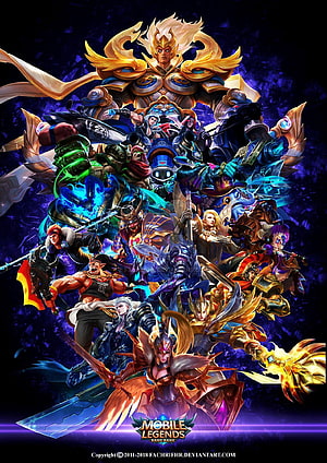 Mobile Legends Bang Bang Ensemble of Heroes and Champions in Epic Fantasy Art HD phone wallpaper