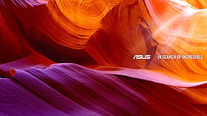 Vibrant Antelope Canyon Slot Walls With Dramatic Light Beams And Flowing Sandstone Textures HD wallpaper