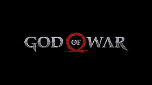 God of War Game Logo with Red Circle Emblem on Black Background HD wallpaper