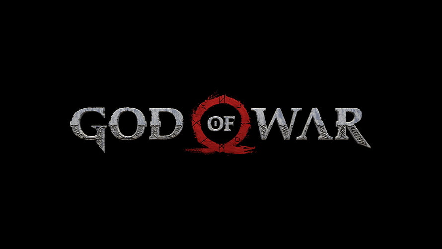 God of War Game Logo with Red Circle Emblem on Black Background HD wallpaper