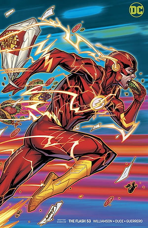 The Flash Comic Book Variant Cover Artwork by Williamson Duce Guerrero HD phone wallpaper