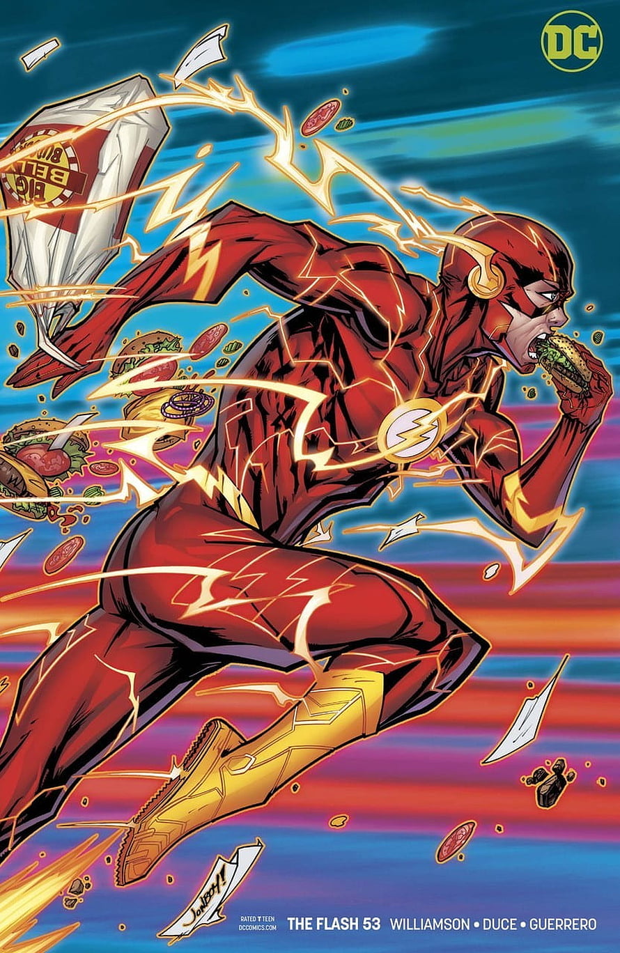 The Flash Comic Book Variant Cover Artwork by Williamson Duce Guerrero HD phone wallpaper