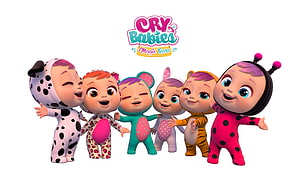 Cry Babies Magic Tears 3D Animated Baby Characters in Animal Costumes HD wallpaper