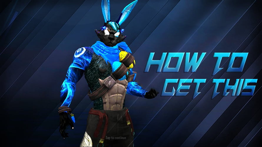Fire Bunny Bundle Character Skin in Blue and Black Armor HD wallpaper