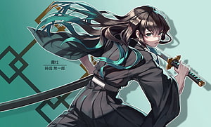 Muichiro Tokito Mist Hashira Demon Slayer Anime Character Artwork HD wallpaper