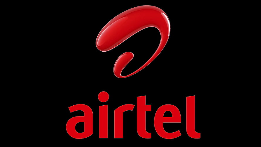 Airtel Corporate Brand Identity Featuring Glossy Red Spiral Symbol on Black Background HD wallpaper