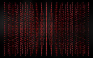 Red Binary Code Matrix Digital Cybersecurity Hacker Background HD wallpaper