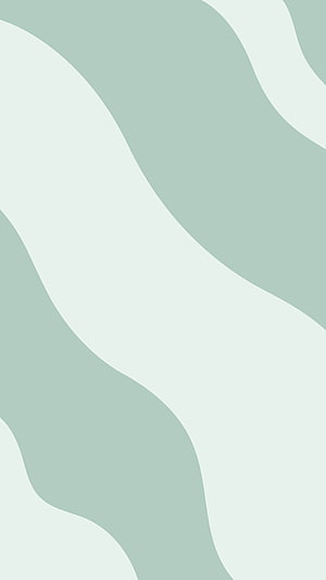 Material You Style Abstract Wavy Pattern in Soft Sage Green and White HD phone wallpaper