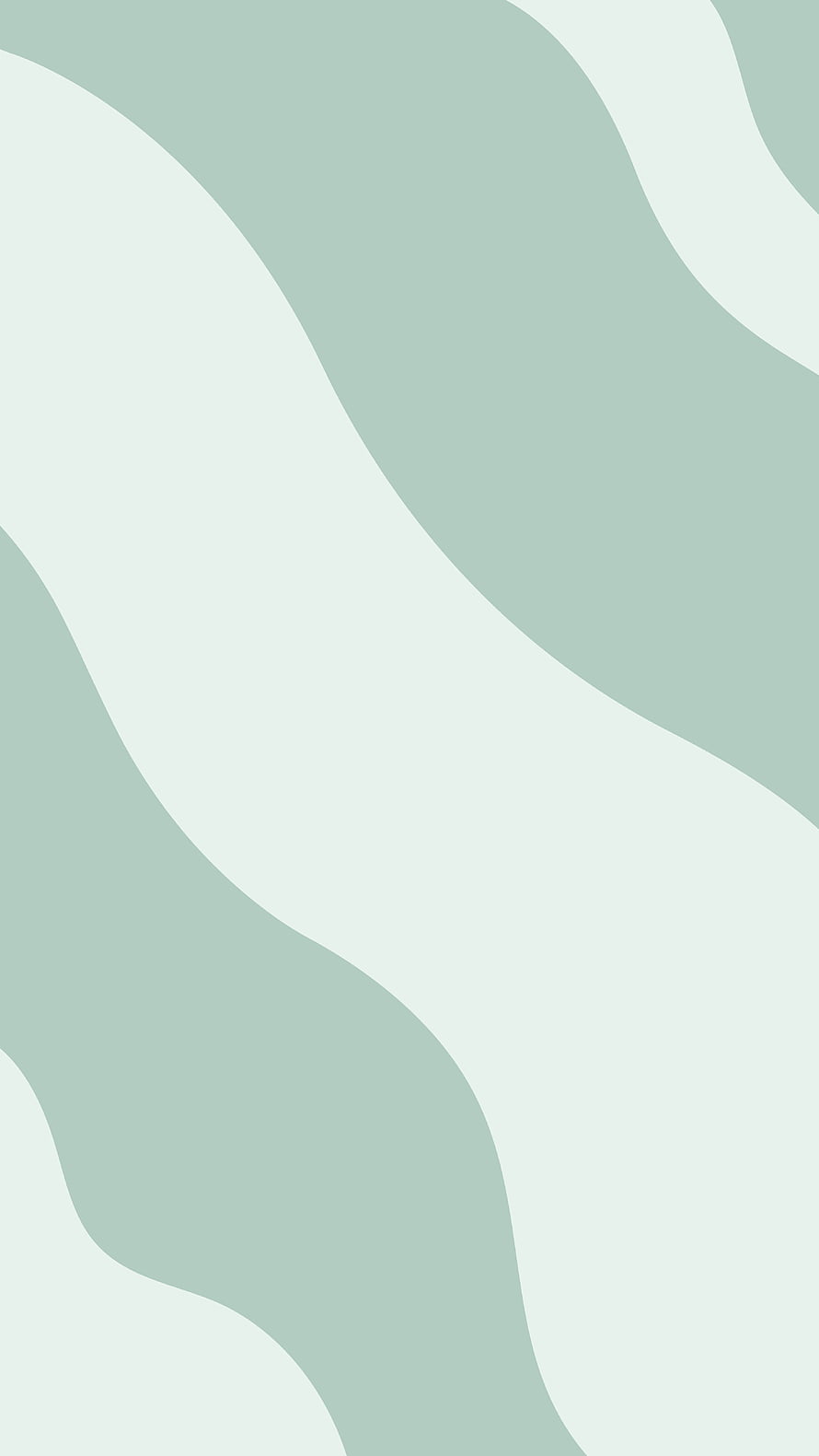 Material You Style Abstract Wavy Pattern in Soft Sage Green and White HD phone wallpaper