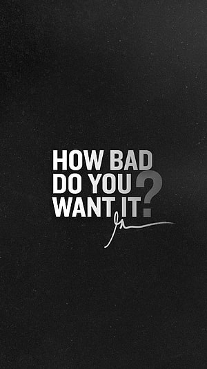 Minimalist Black Motivational Quote Wallpaper with White Typography HD phone wallpaper