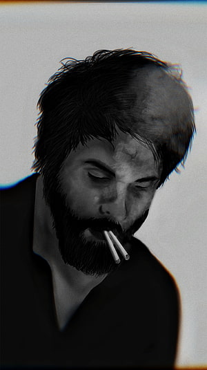 Kabir Singh Cinematic Portrait with Cigarettes and Dramatic Lighting HD phone wallpaper