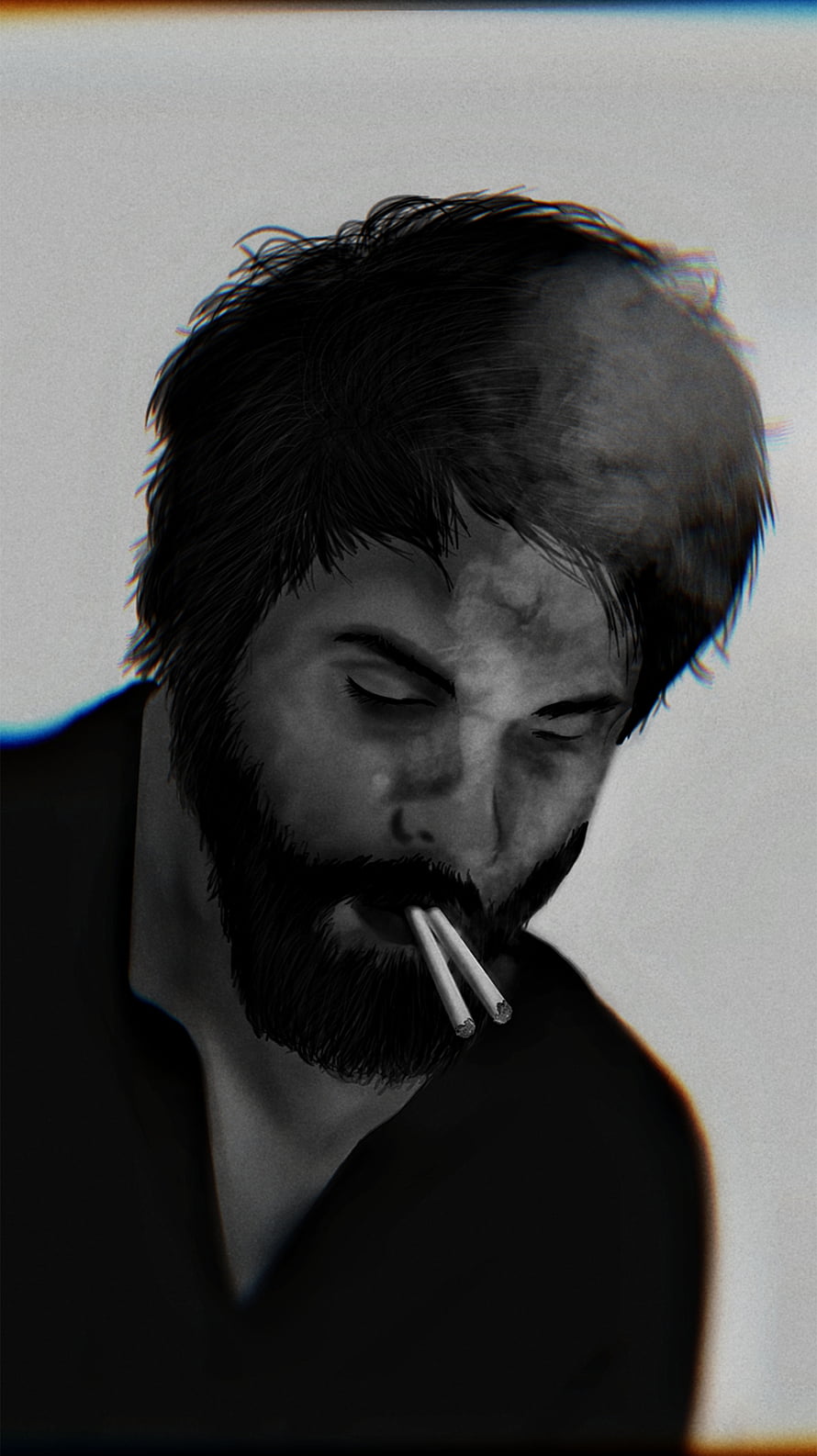 Kabir Singh Cinematic Portrait with Cigarettes and Dramatic Lighting HD phone wallpaper