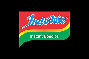Indomie Instant Noodles Brand Logo on Black Background HD wallpaper