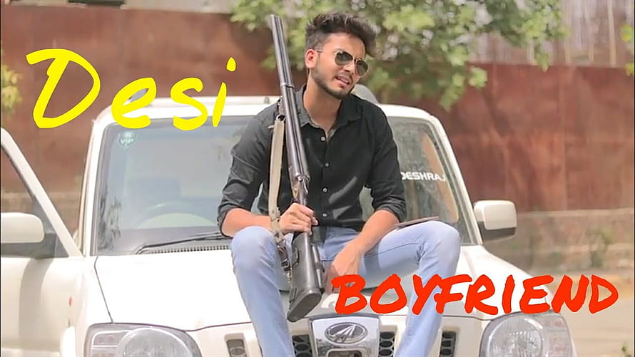 Elvish Yadav in Desi Boyfriend Video Sitting on White Car with Shotgun HD wallpaper