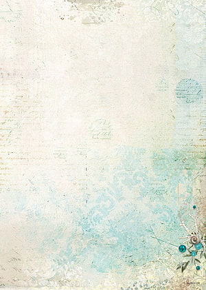 Vintage Distressed Paper Texture with Faded Script and Turquoise Accents HD phone wallpaper