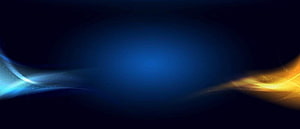 Abstract Dark Blue and Gold Light Streaks on Black Background HD wallpaper