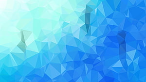 Low Poly Geometric Blue Gradient Abstract Background HD wallpaper