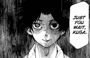 Juujika no Rokunin manga panel featuring a young character with a speech bubble HD wallpaper