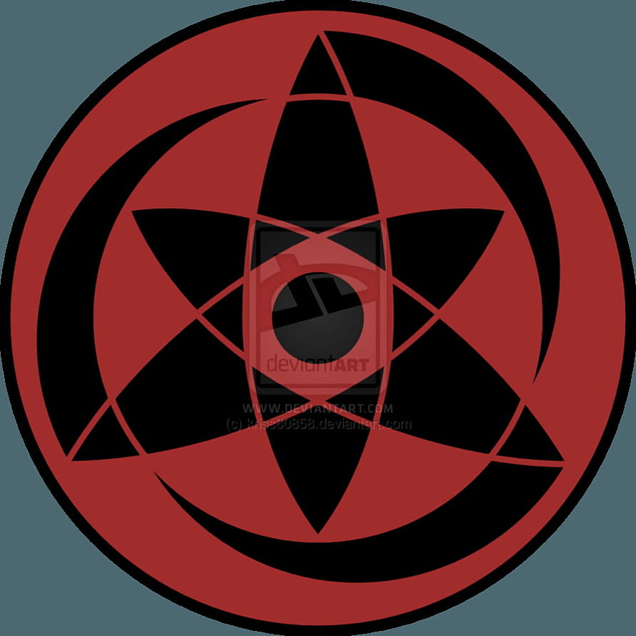 Mangekyou Sharingan and Rinne Sharingan Eye Symbol in Red and Black HD phone wallpaper