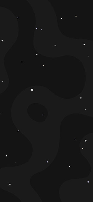 Minimalist Dark Night Sky with Scattered Stars and Abstract Organic Shapes HD phone wallpaper