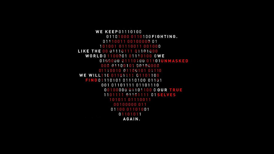 Mr. Robot Binary Code Text Art on Black Background HD wallpaper