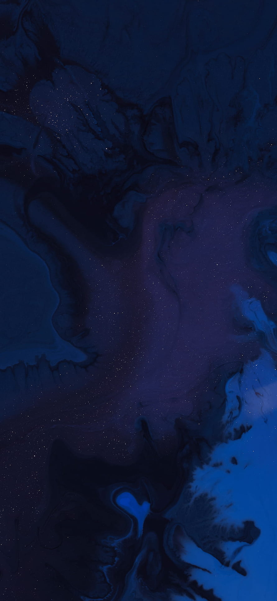 Dark Blue and Purple Abstract Fluid Art with Starry Night Texture HD phone wallpaper