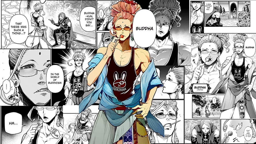 Buddha Character Art from Record of Ragnarok Manga HD wallpaper