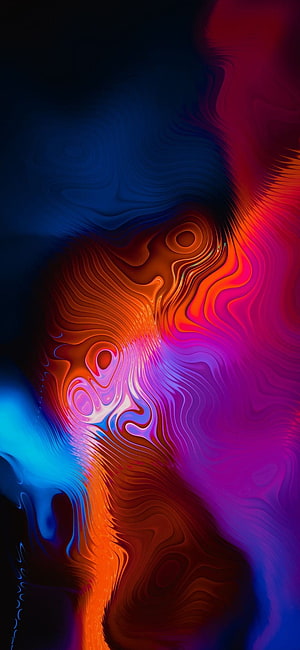 Vibrant Liquid Abstract Art with Swirling Neon Colors and Fluid Gradients HD phone wallpaper